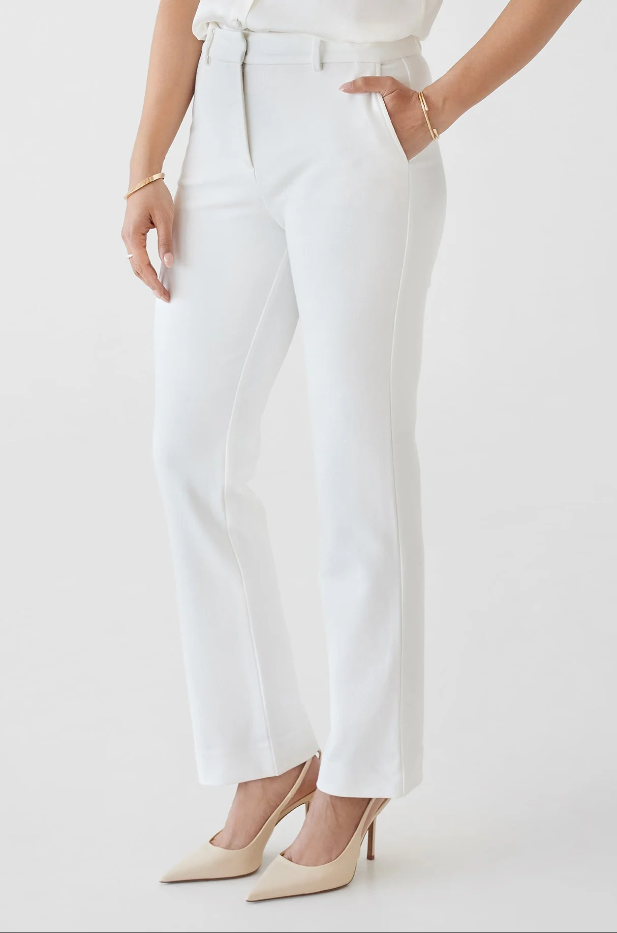 The Eloise Trouser Ivory