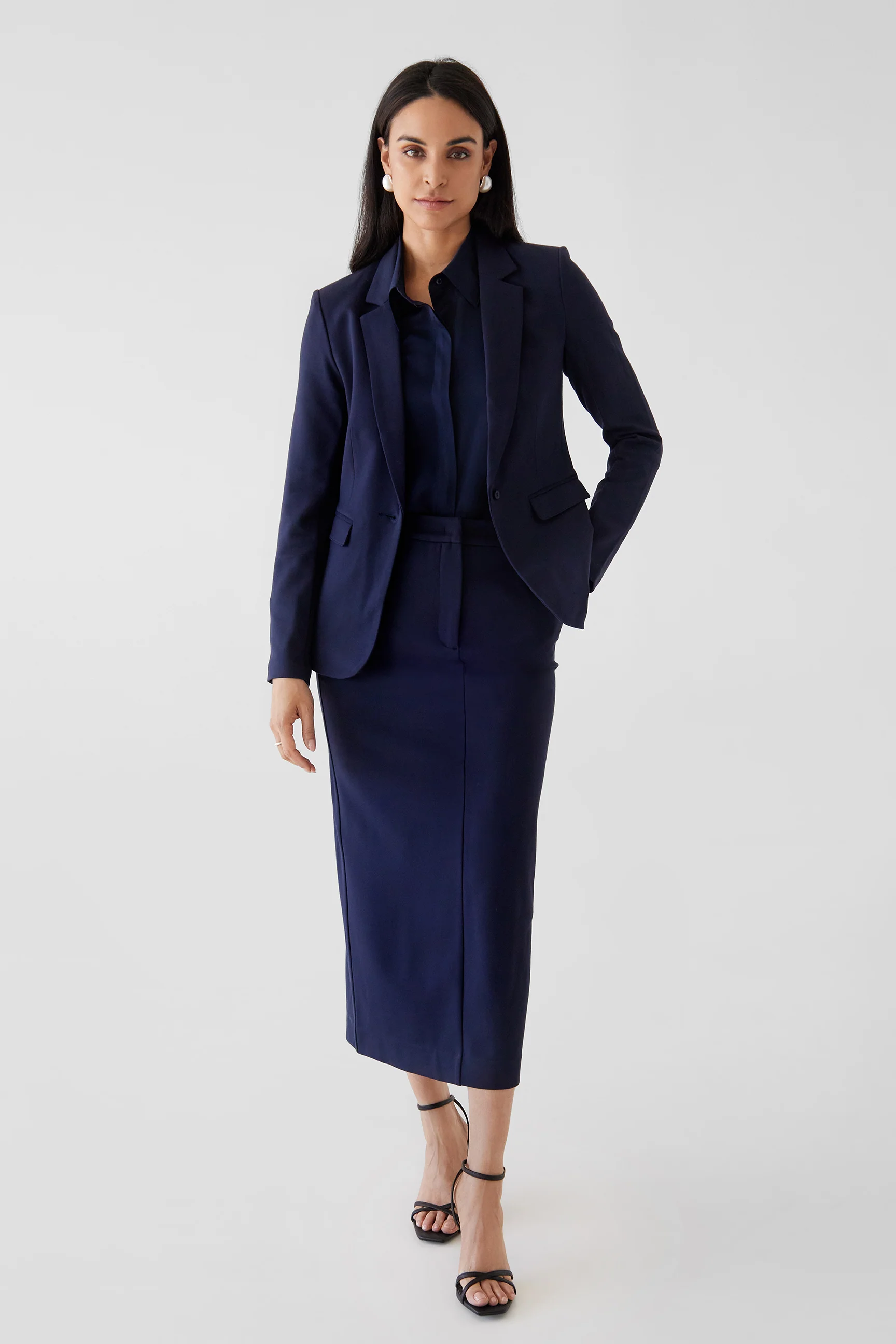 The Julia Trouser Skirt Navy